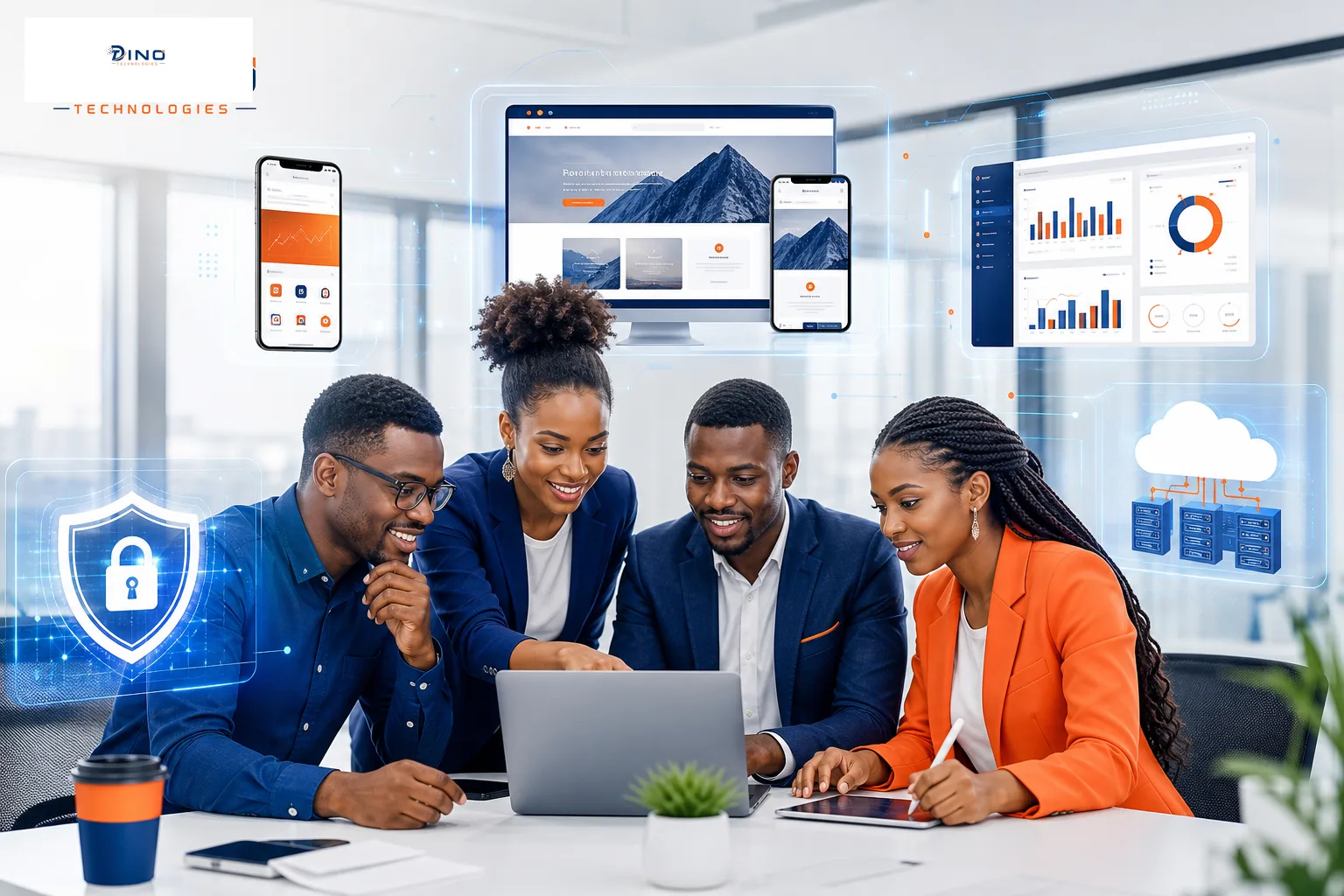 Dino Technologies IT services — websites, systems, mobile apps, and cloud solutions