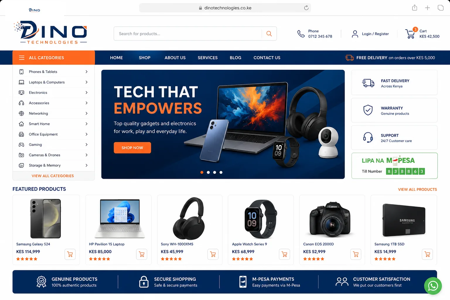 E-commerce website
