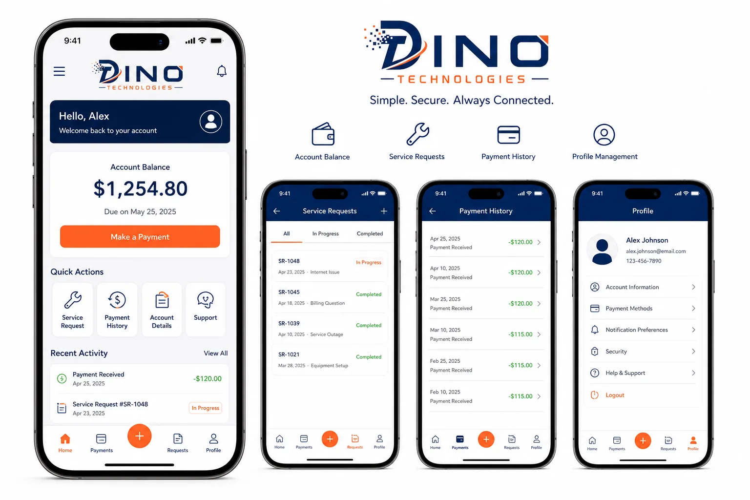 Customer mobile application
